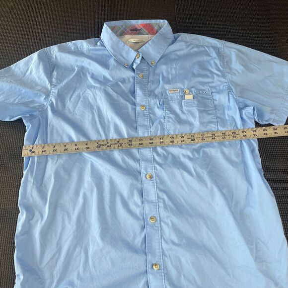 Lot of (2) Columbia PFG Mens Button Down Fishing Shirt Large Vented - Picture 8 of 9